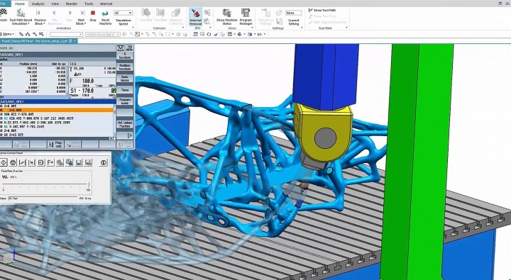 Díky softwaru od společnosti Siemens bylo vše až do nejmenšího detailu, dříve než se to začalo tisknout, vyvíjeno a testováno ve virtuální realitě. 